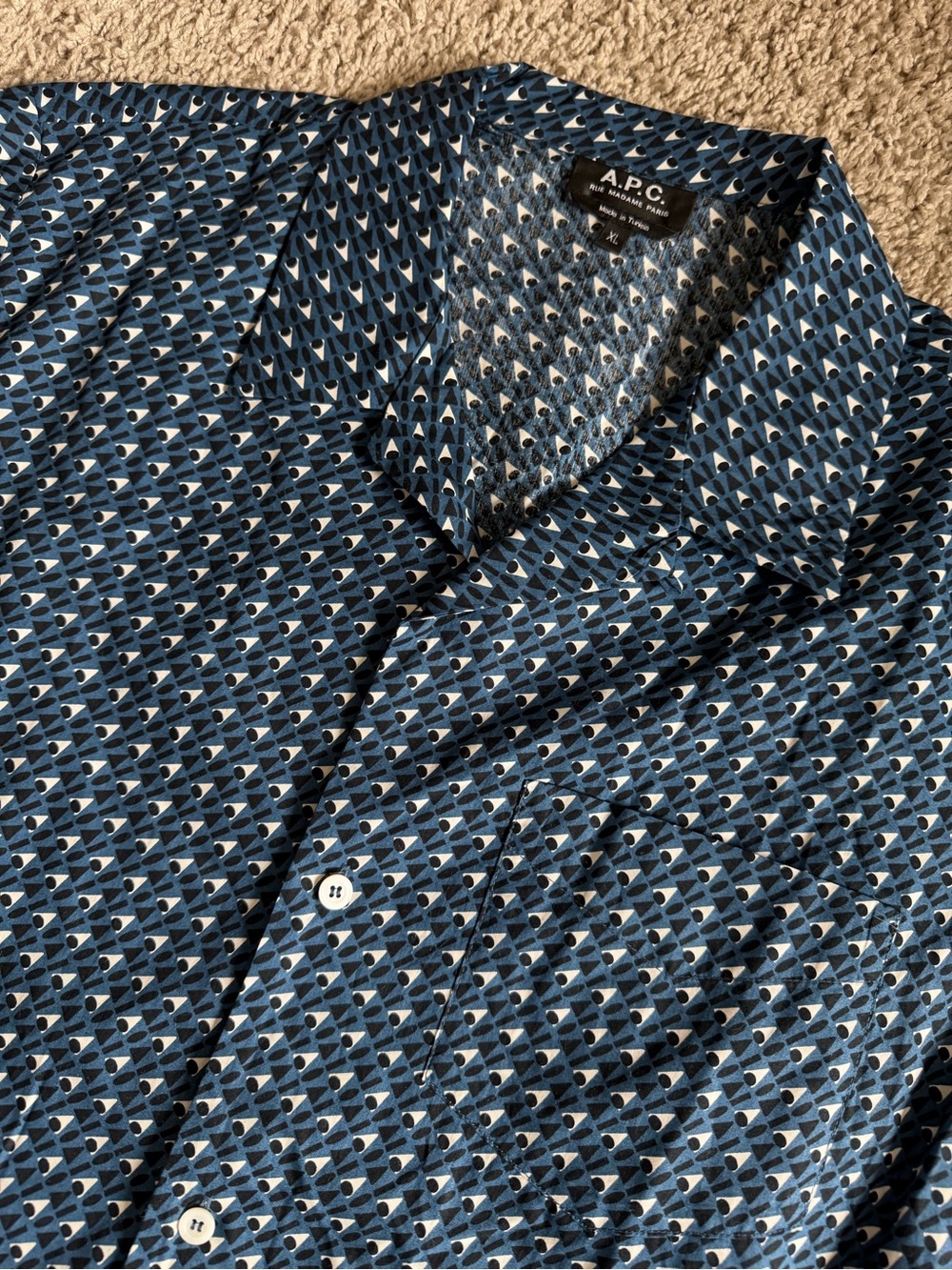 APC Chemisette Lloyd Short Sleeve Button Up Shirt
